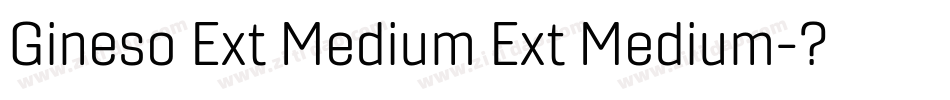 Gineso Ext Medium Ext Medium字体转换